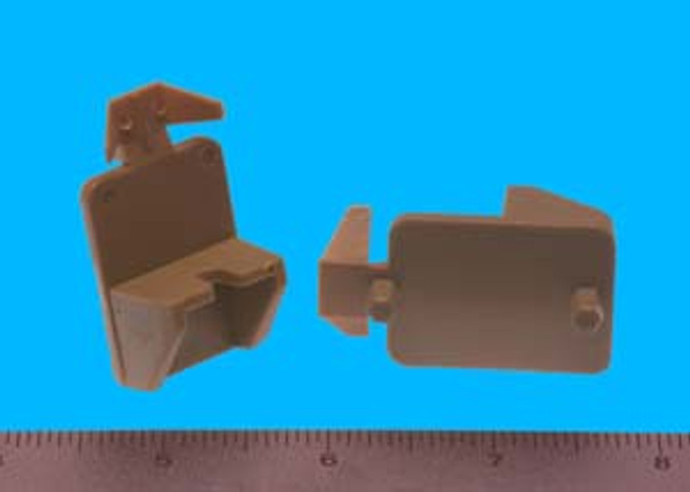 Shelf Support - 3/4" - 5mm pegs - Locking Wings, Tan, Bag of 4