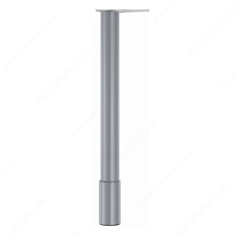 650 mm (25-3/4'') - Adjustable Table Leg - 6147, 100 mm (3- 7/8'') adjustment, Finish Gray