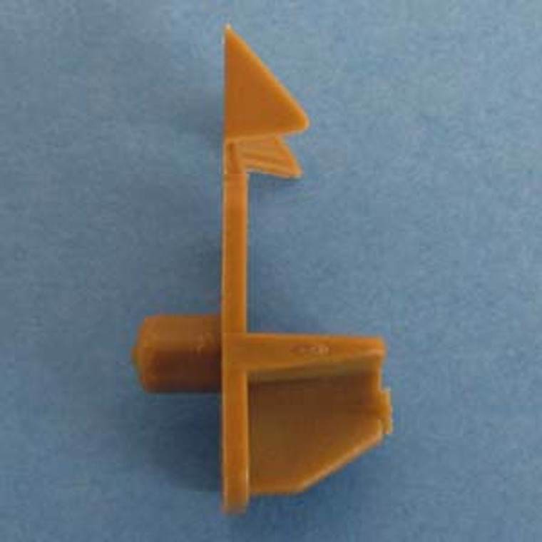 Shelf Support Locking Wings 5/8" - 1/4" peg, Tan, Pkg of 500