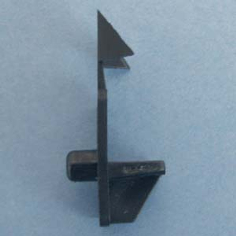 Shelf Support Locking Wings 3/4" - 1/4" peg, Black, Pkg of 100