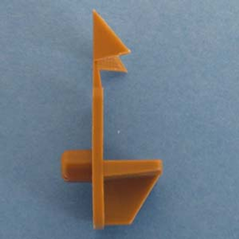 Shelf Support Locking Wings 3/4" - 1/4" peg, Tan, Pkg of 100