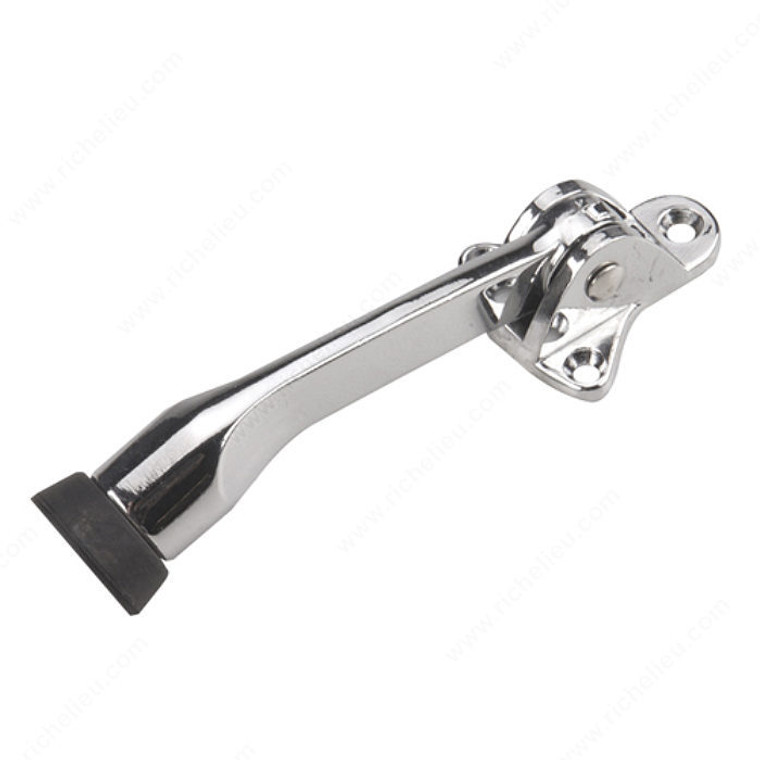 Flip-Down Door Stop, Finish Chrome