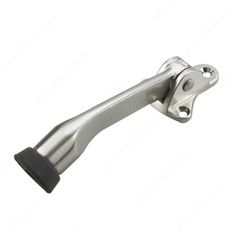 Flip-Down Door Stop, Finish Brushed Nickel