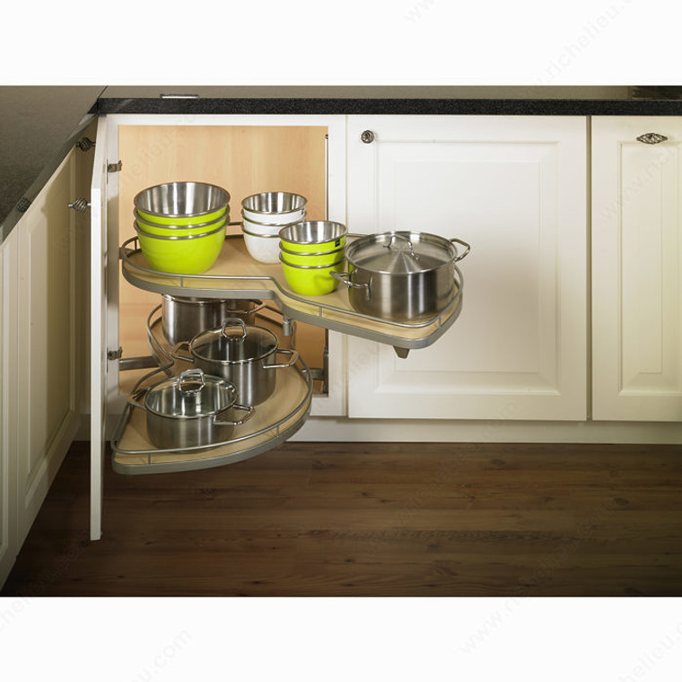 LeMans II System without Soft-Close Mechanism, Width Min. 1 003 mm, Opening Right, Finish Champagne, Door Opening 553 to 559 mm