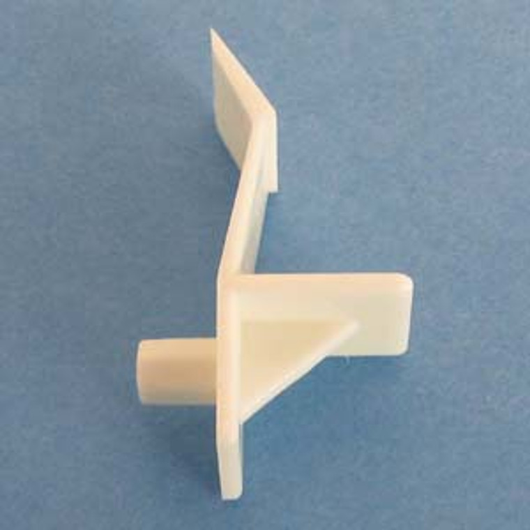 Shelf Support Locking 1/2" - 1/4" peg, White, Pkg of 100