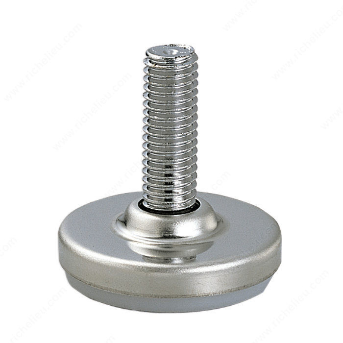 Stainless Steel Leveling Glide, Base diameter 36 mm, Threaded Stem 3/8" - 16, Stem Length 27 mm, Load Capacity Max. 160 kg PRO-PACK 2