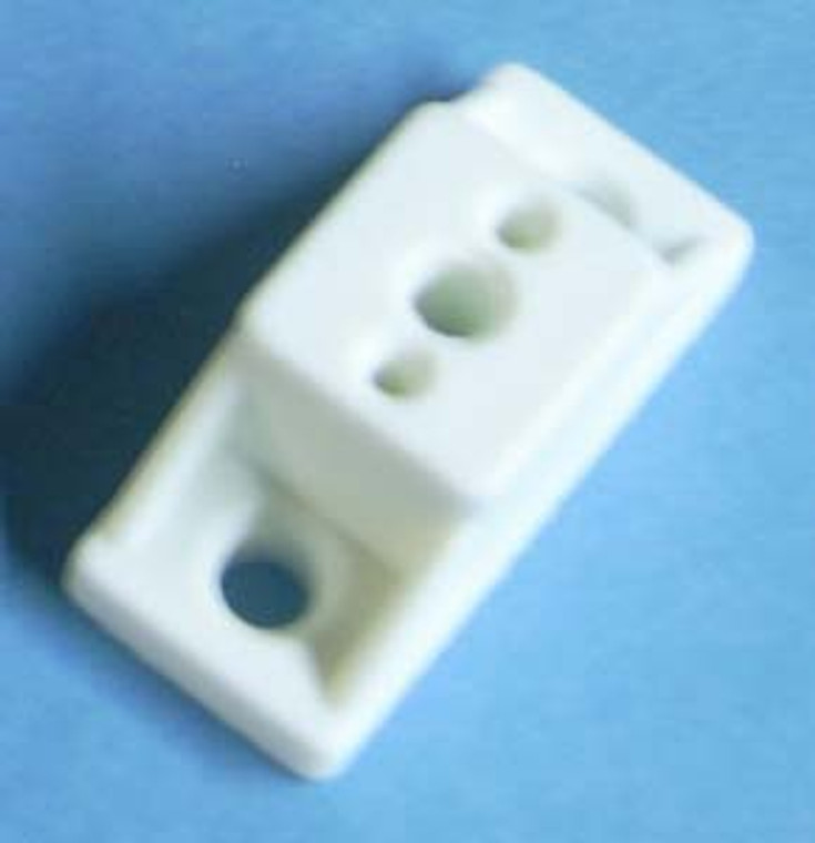 Drawer Slide Spacer 3/4", White, Bag of 6