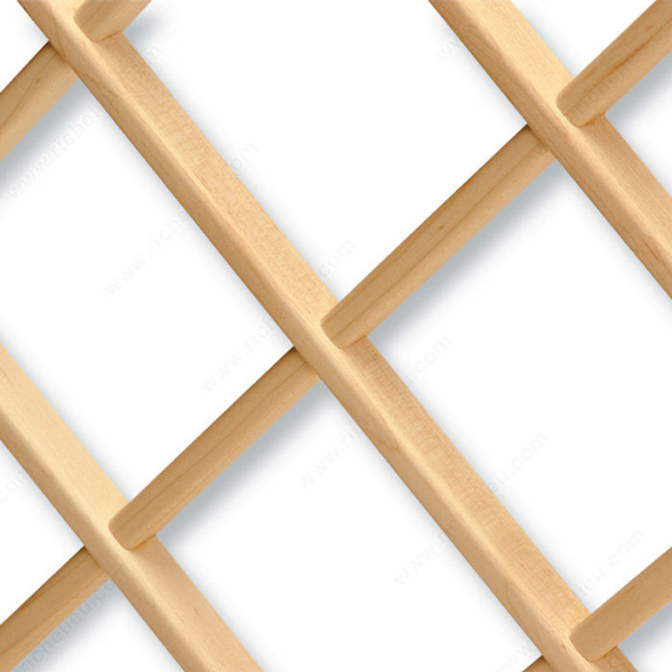 Wine Rack Lattice, Width 43 1/4 in, Material Maple