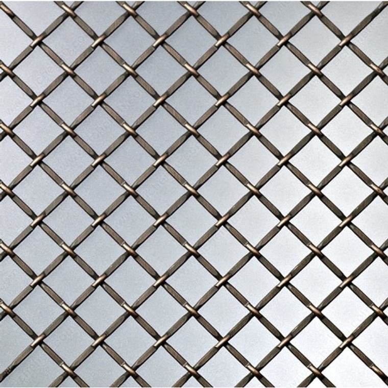 Decorative Wire Mesh - 812, Finish Brushed Oil-Rubbed Bronze, Width - Overall Dimensions 48 in, Projection - Overall Dimensions 72 in