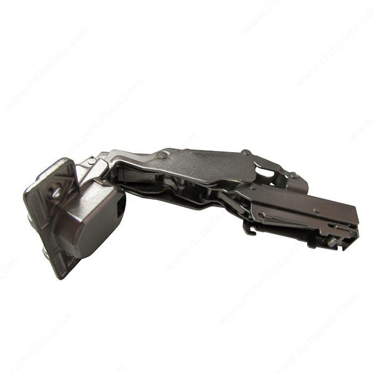 2pc Integra 175° Hinge with plates, 175G, Hinges with integrated damper, Fixing Type Screw-On, with plate