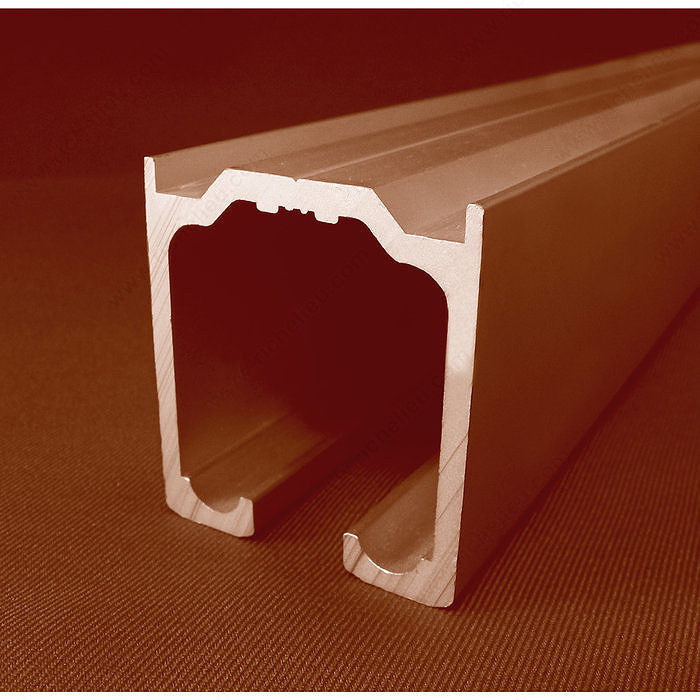 Aluminium Track for Partition Systems with Flat Sides,