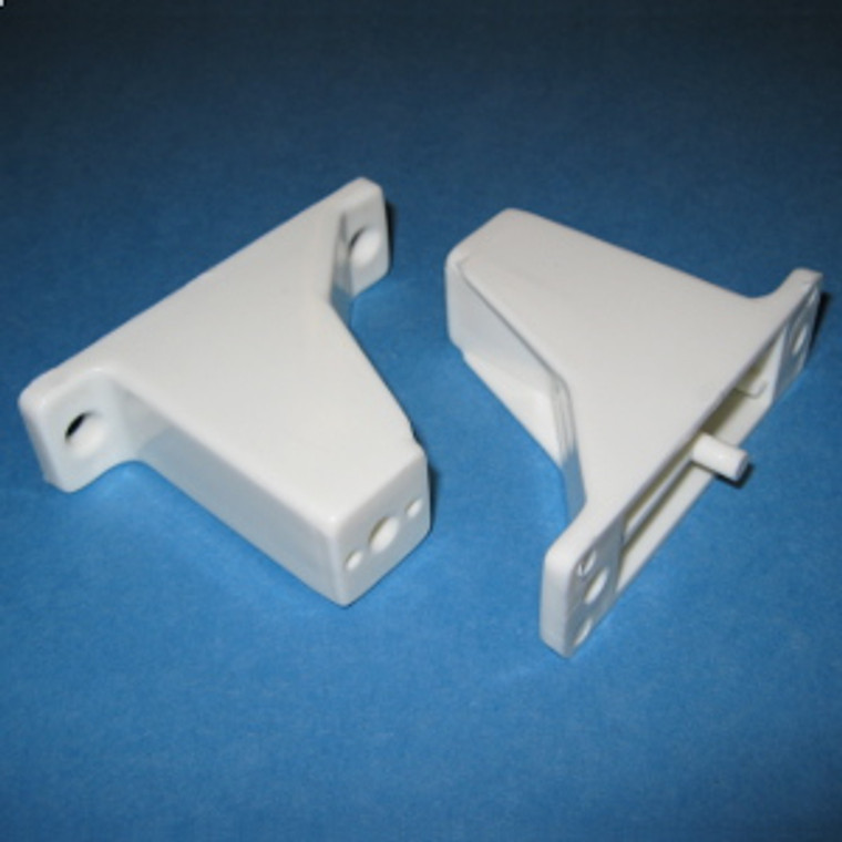Slide Out Tray Spacer 2-3/16" - 5mm peg, White, Bag of 2