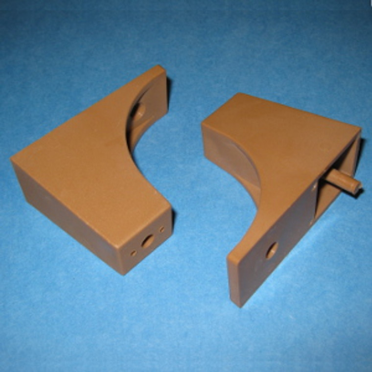 Slide Out Tray Spacer 2" - 5mm peg (Unique 1-1/2" spacing), Tan, Bag of 2