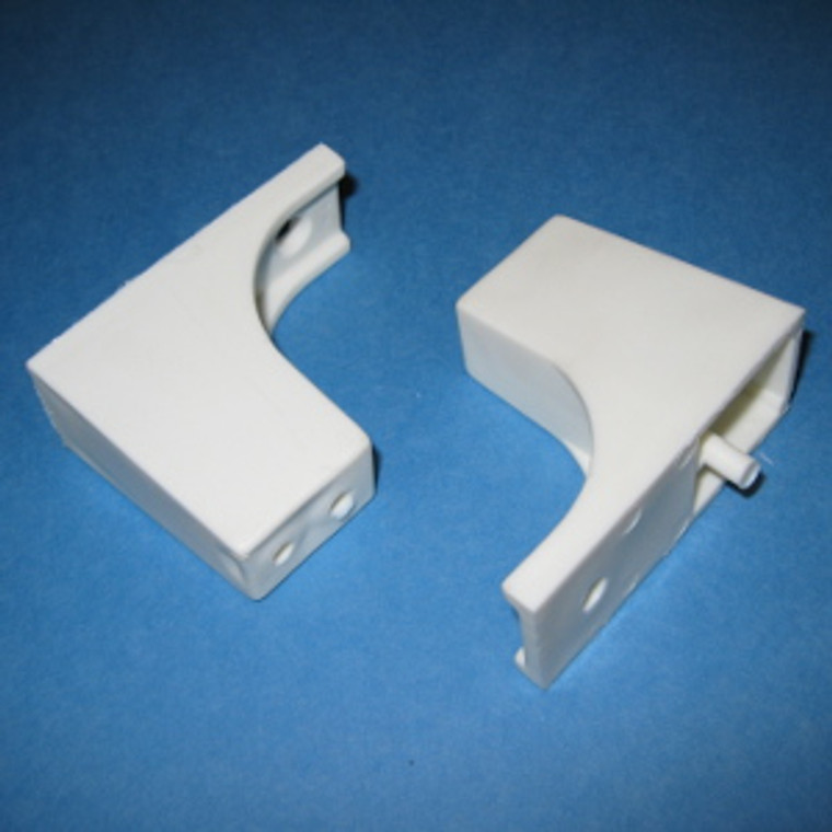 Slide Out Tray Spacer 2" - 5mm peg, White, Bag of 2