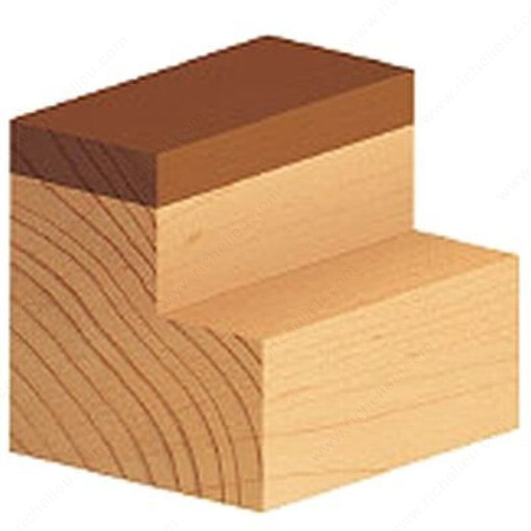 Flush Trim Plunge Bit, Cutting Diameter 1 1/8 in, Shank Diameter 1/2 in, Cutting Length 1 1/2 in, Overall Length (L) 3 1/2 in