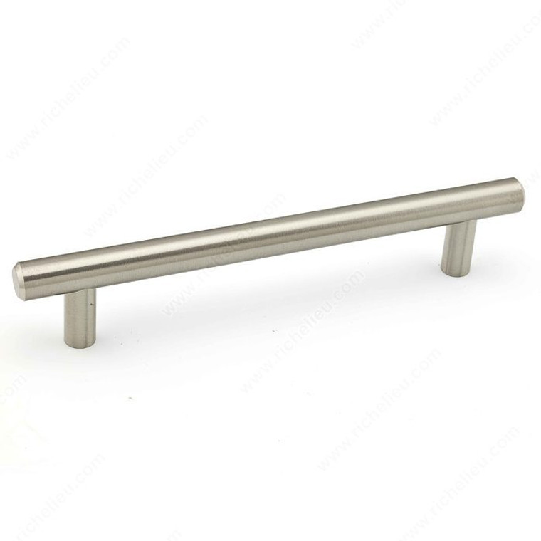 Contemporary Metal Pull - 205, RoHS compliant, Center to Center 3 in, Finish Brushed Nickel PRO-PACK 5