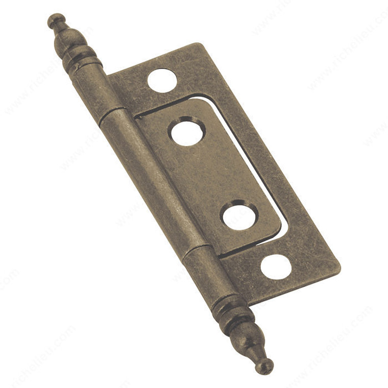Classic Metal Bifold Hinge - 2064, Finish Antique English, Finish Number AE, Screw/Nail Wood Screw (Included) PRO-PACK 3
