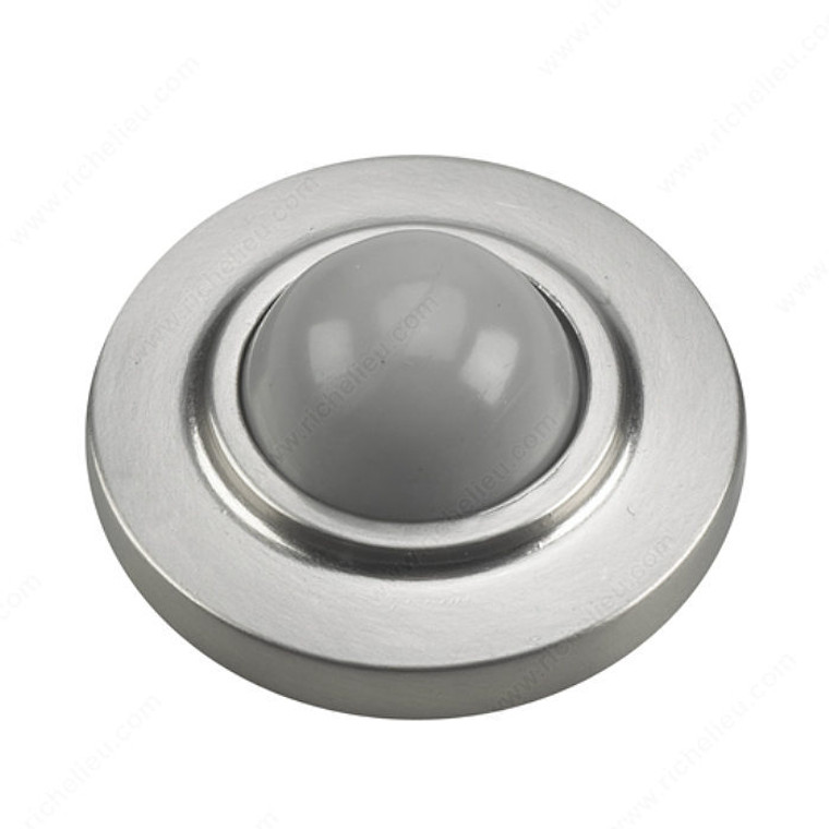 Wall Mount Door Stop - Convex, Finish Brushed Nickel, Collection Door Hardware, Our Divisions Richelieu PRO-PACK 2