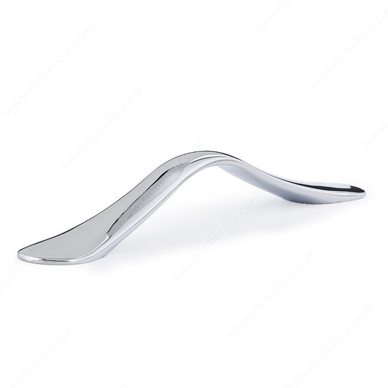 Contemporary Metal Pull - 3636, Center to Center 128 mm, Projection - Overall Dimensions 27 mm PRO-PACK 2