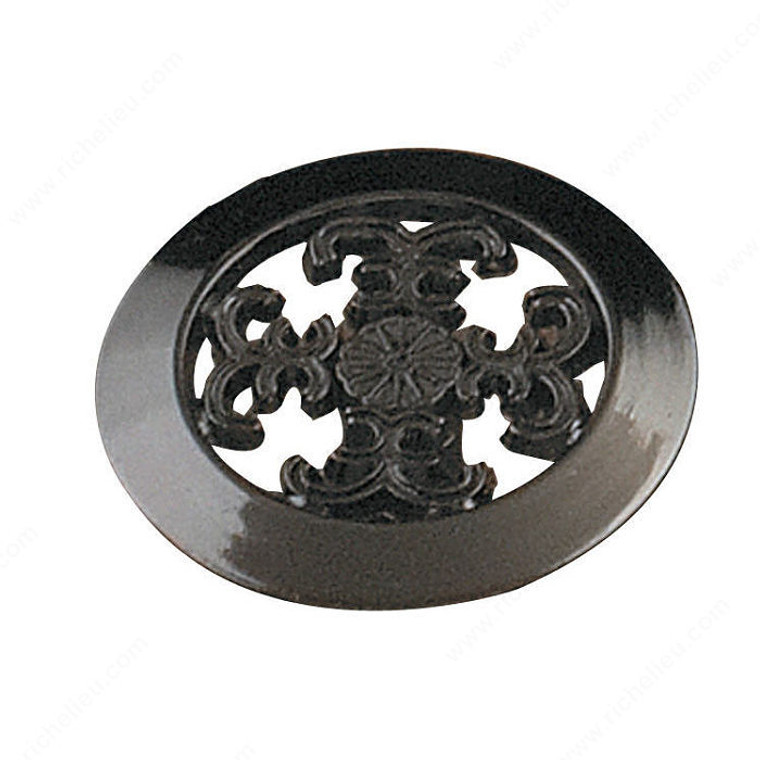 Traditional Metal Knob - 3735, Finish Black Nickel PRO-PACK 5