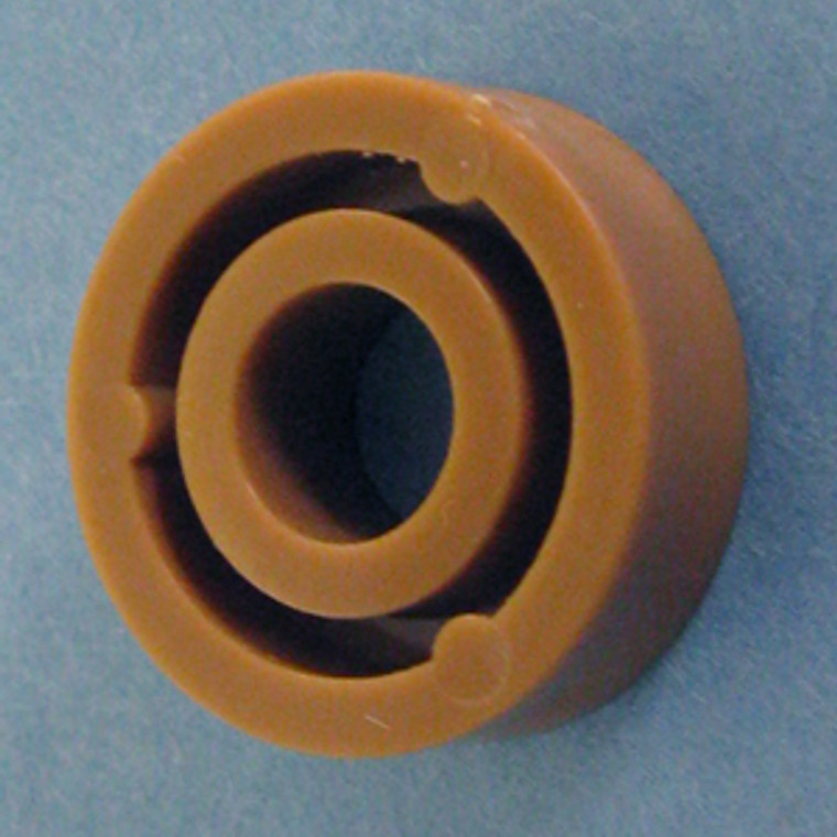 Drawer Slide Spacer (Round) 1/4" x 3/4" (7mm hole), Tan, Pkg of 50