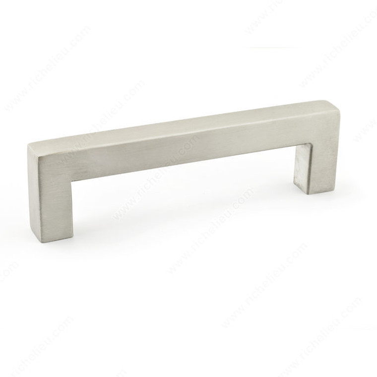 Contemporary Stainless Steel Pull - 604, Center to Center 128 mm, Length - Overall Dimensions 143 mm