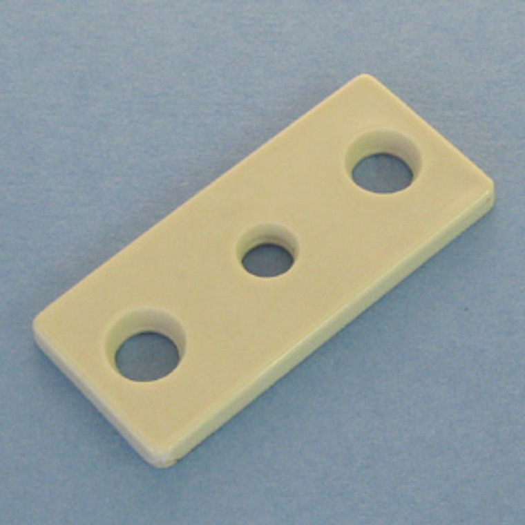 Drawer Slide Spacer 1/8", Whitte, one with screws