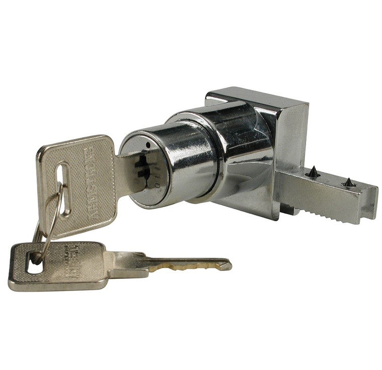 Push Lock for sliding glass door, Lock Number Identical #1, Installation Reversible