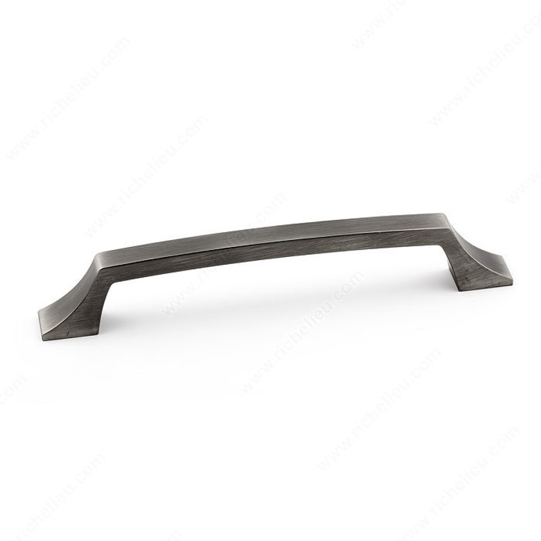 Transitional Metal Pull - 765, Center to Center 128 mm, Finish Antique Nickel, Projection - Overall Dimensions 33 mm