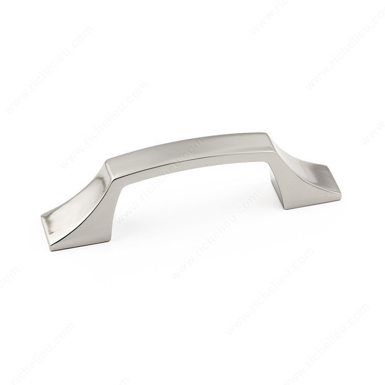 Transitional Metal Pull - 765, Center to Center 96 mm, Finish Polished Nickel, Projection - Overall Dimensions 30 mm PRO-PACK 2