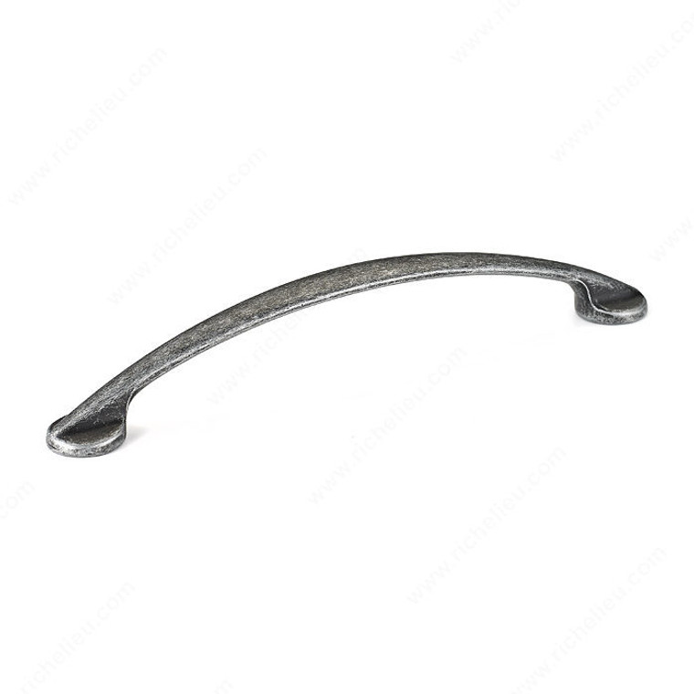 Traditional Metal Pull - 8290, Finish Antique Iron, Screw/Nail 8/32 (Included) PRO-PACK 2