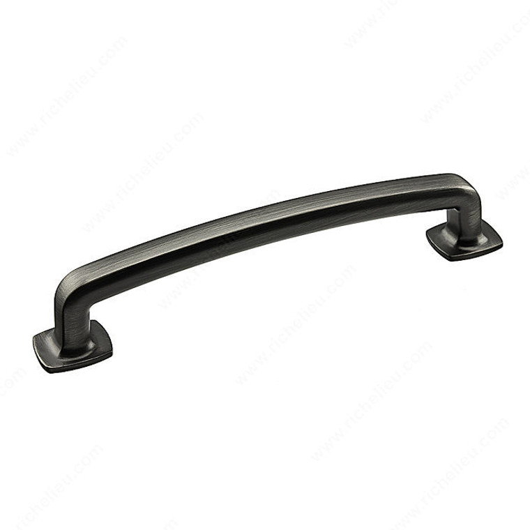 Transitional Metal Pull - 863, Center to Center 128 mm, Finish Antique Nickel, Length - Overall Dimensions 150 mm PRO-PACK 2