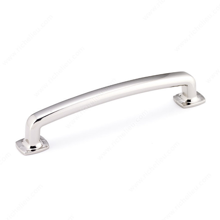 Transitional Metal Pull - 863, Center to Center 128 mm, Finish Polished Nickel, Length - Overall Dimensions 150 mm PRO-PACK 2