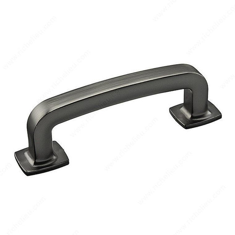 Transitional Metal Pull - 863, Center to Center 3 in, Finish Antique Nickel, Length - Overall Dimensions 97 mm PRO-PACK 2