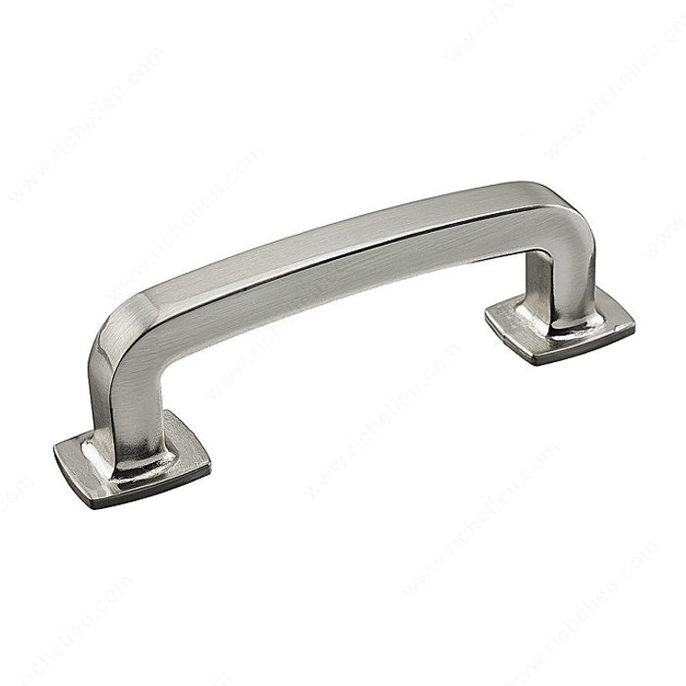 Transitional Metal Pull - 863, Center to Center 3 in, Finish Brushed Nickel, Length - Overall Dimensions 97 mm PRO-PACK 2