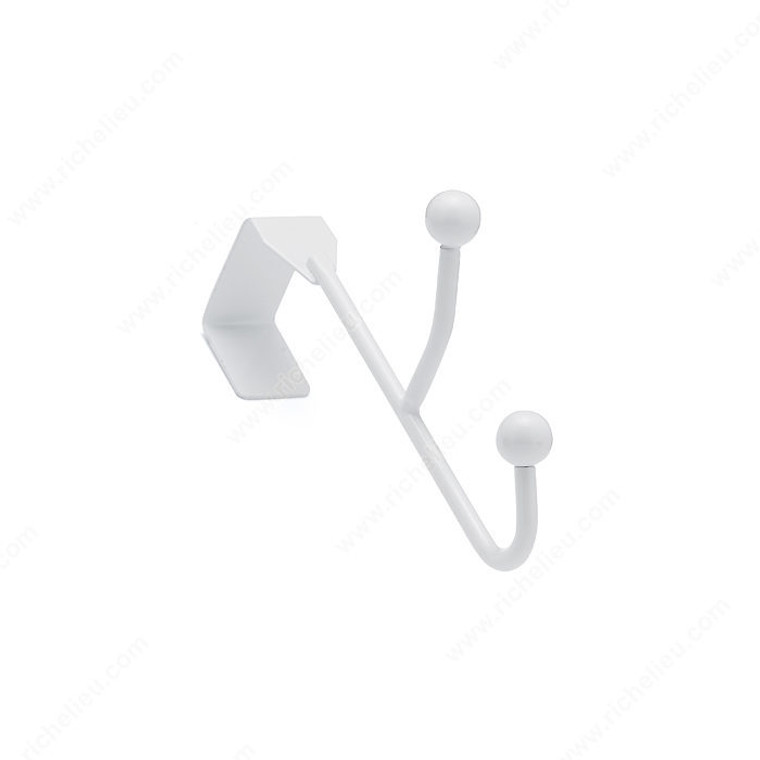 Utility Over-The-Door Hook- 998, Finish White, Our Divisions Richelieu PRO-PACK 2