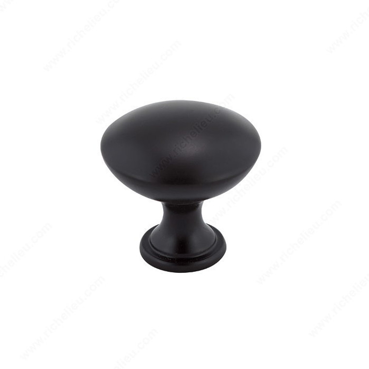 Contemporary Metal Knob - 9041, Finish Oil-Rubbed Bronze, Screw/Nail 8/32 (Included) PRO-PACK 5