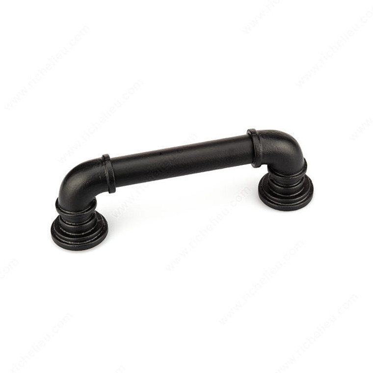 Traditional Forged Iron Pull - 9547, Center to Center 160 mm, Projection - Overall Dimensions 63.25 mm