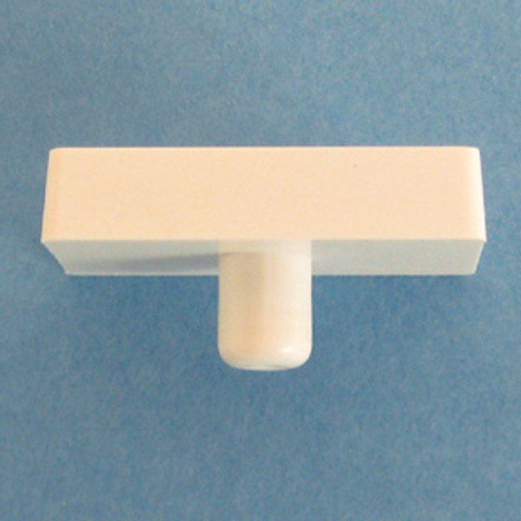 Vertical Divider Clip White 1/2" with 1/4" peg, Pkg of 500