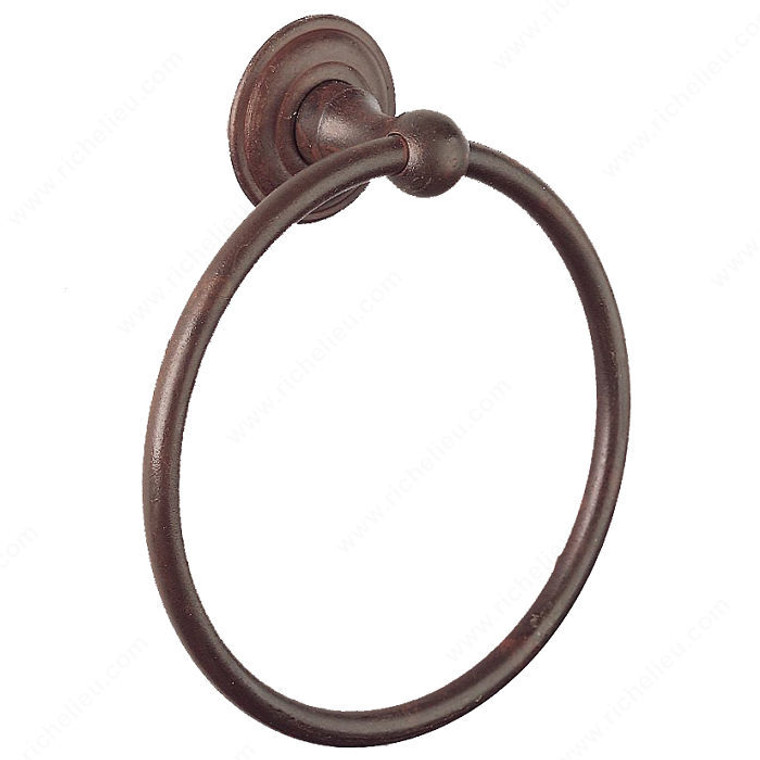 Towel Ring - Champagne Series, Finish Satin Black