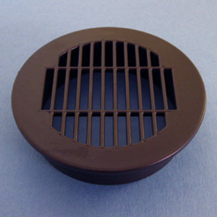 Round Vent Grill Brown 2-1/2", Pkg of 25