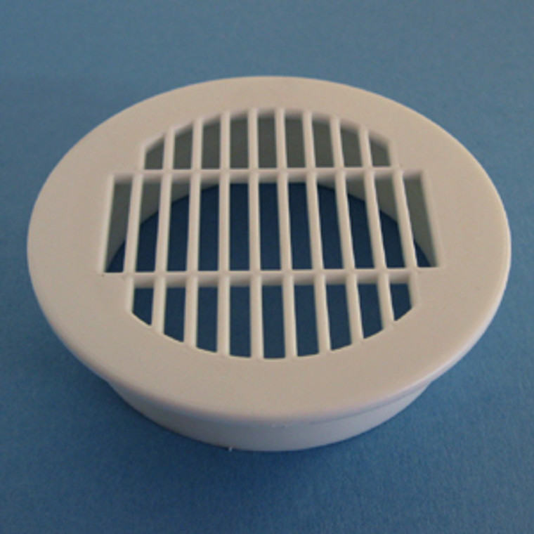 Round Vent Grill White 2-1/2", Pkg of 100