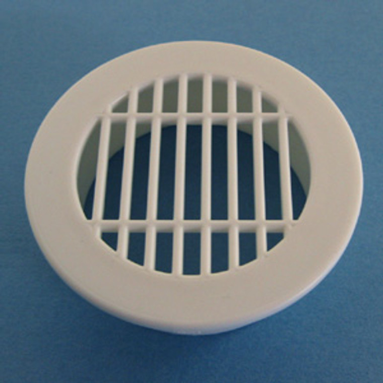 Round Vent Grill White 2", Bag of 1