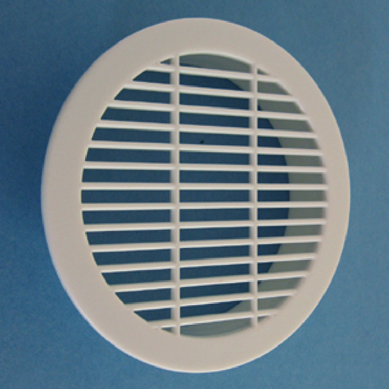 Round Vent Grill White 3", Pkg of 100