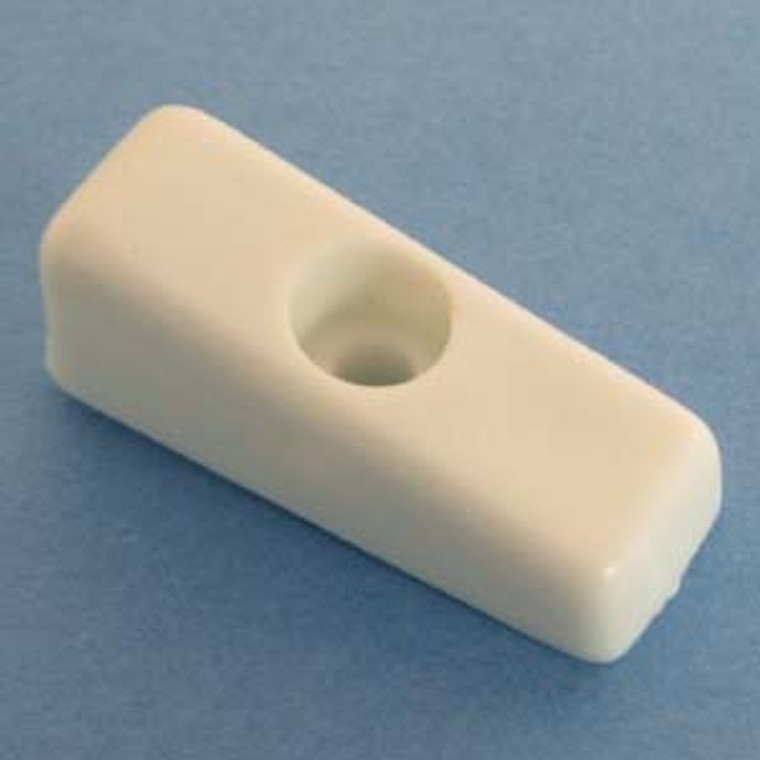 Drawer Bumper With Reference Tab White 1/2", Bag of 4
