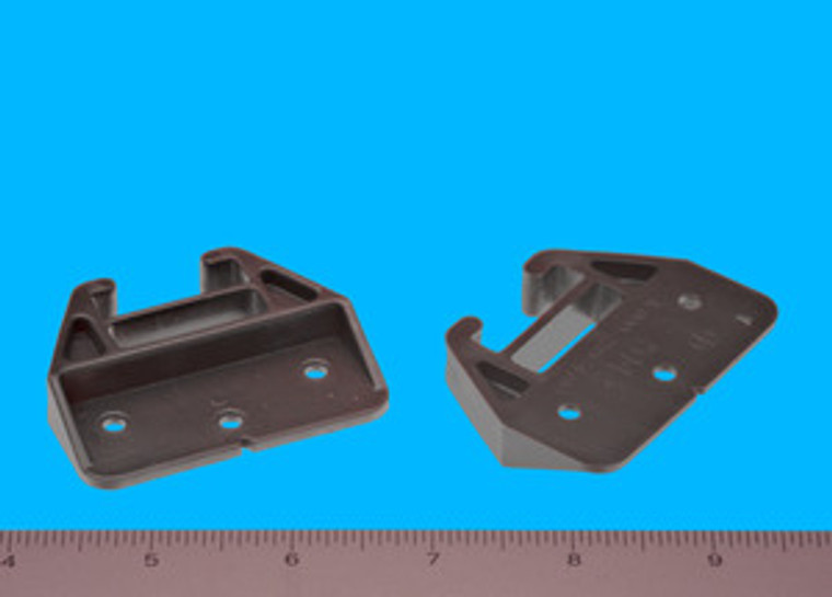 Backplate For Wood Drawer Slides Brown 1/4" X 1-1/8", Bag of 2