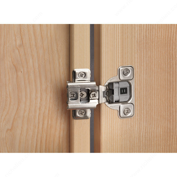 Silentia CU Face Frame 3 Cam Hinges, Fixing Type Screw-On, Overlay 9/16 in PRO-PACK 3