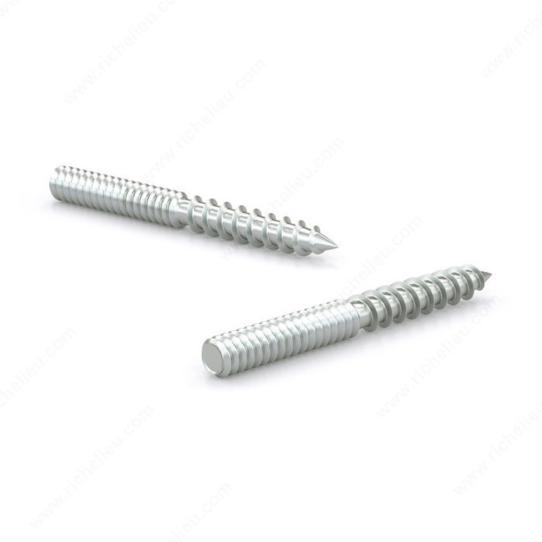 Bolt with Both Sides Threaded; Machine/Wood, Hanger bolt, Screw Size 3/8, Length 3 1/2 in