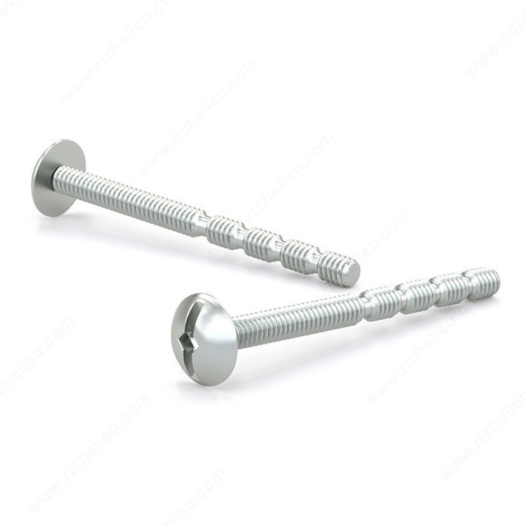 Zinc Plated Machine Screw, Large Truss Head, Combined Square Slot Drive, PITCH 0.7, Type B Point, M4 metric breakaway screw with zinc plating,