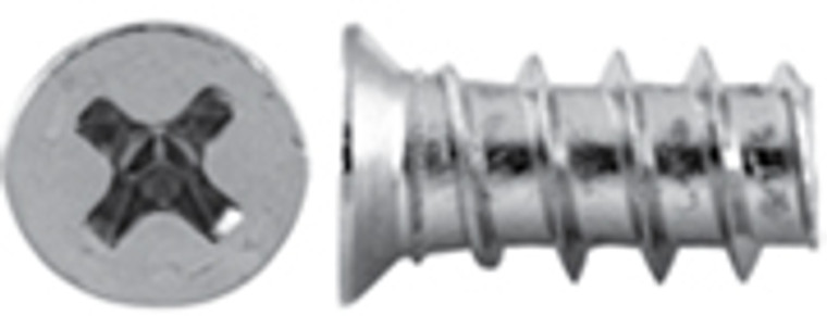 Flat Head, #2 Phillips Drive Screws, 7.5mm Diameter, 13mm, Nickel